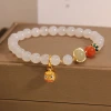Pulsera de cristal cordón de mano accesorios pulsera de moda mujer simple y versátil pulsera de cristal con accesorios estilo de tendencia details Picture